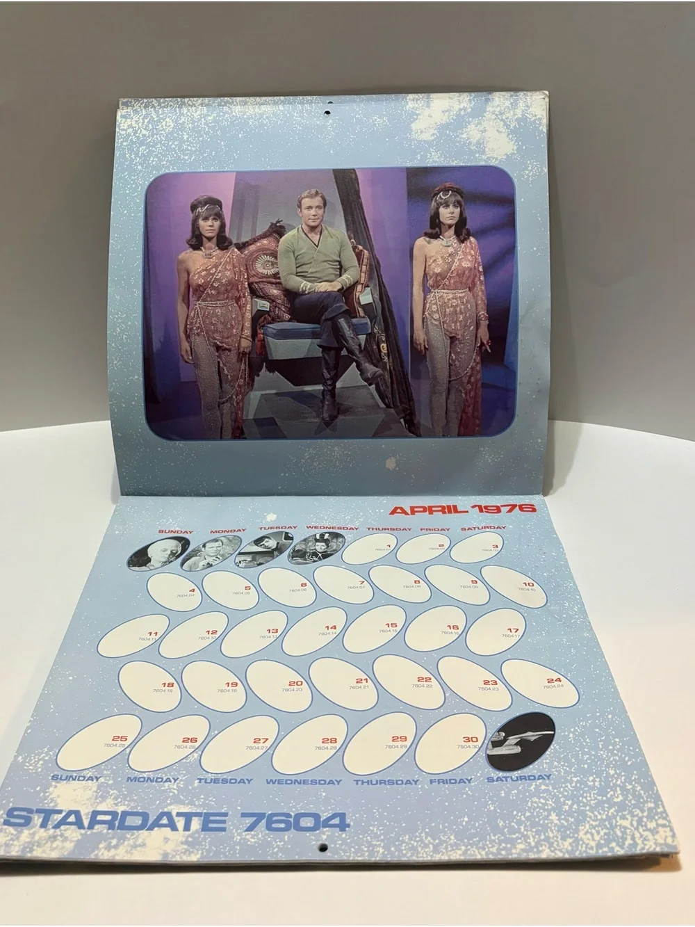 Star Trek Vintage Calendar Cover - Captain Kirk & Spock